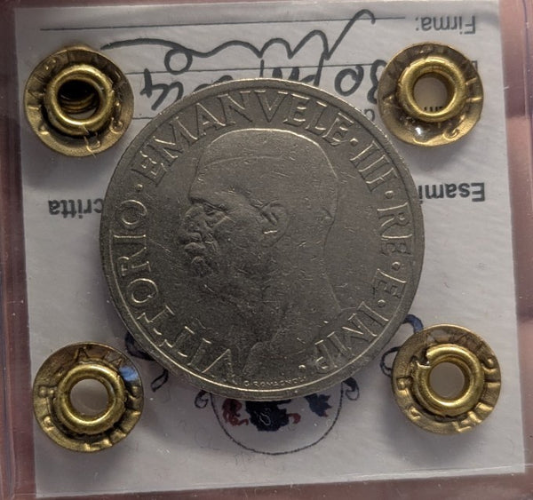 NL* VEIII 1 LIRA IMPERO 1936 XIV RARA BB Perizia Filisina Massimo *
