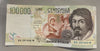NL*BANCA ITALIA Banconota 100000 Lire CARAVAGGIO 6 MAGGIO 1994 Praticamente FDS=