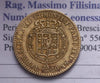 NL*VITTORIO EMANUELE I Marengo 20 LIRE GOLD 1818 TURIN RARE VF+ Filisina Grading