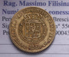 NL*VITTORIO EMANUELE I Marengo 20 LIRE ORO 1818 TORINO RARO BB+ Perizia Filisina