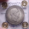 NL* VEIII Italia 10 LIRE ARGENTO IMPERO 1936 XIV Q.FDC Perizia Filisina Massimo