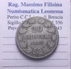 NL* STATO PONTIFICIO PAPA PIO IX 20 BAIOCCHI Argento 1860 XV ottima conservaz.