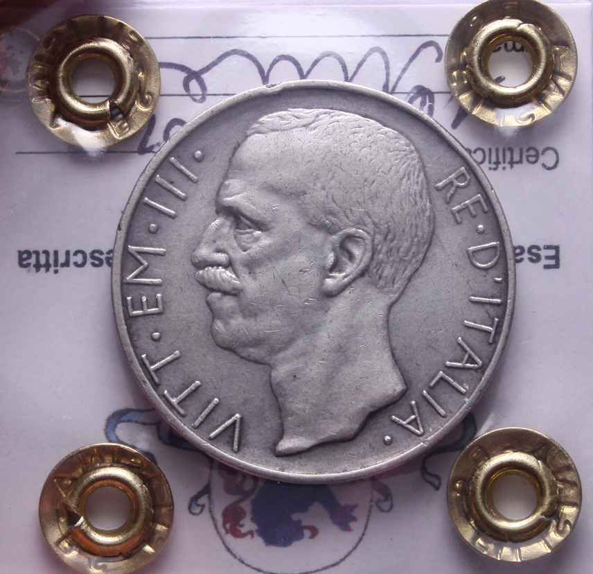 NL* VEIII 10 LIRE Argento BIGA 1930 RARA QBB Perizia Filisina Massimo