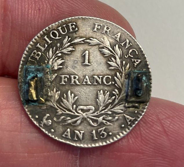 NL* FRANCIA REPUBBLICA NAPOLEONE I Imperatore 1 Franc ARGENTO AN 13 A