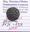 NL* GENOVA REPUBBLICA 1139 1339 DENARO in ARGENTO con Castello ottima conservaz