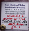 NL*UMBERTO I ERITREAN COLONY Thaler 5 SILVER LIRE 1896 RRSPL + Filisina M.