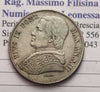 NL* BOLOGNA PIO IX 20 BAIOCCHI Argento 1858 BOLOGNA Anno XIII RARO SUPER