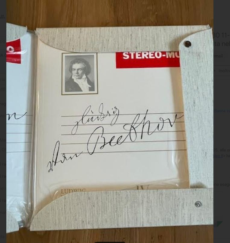 NL* FABBRI EDITORE I GRANDI MUSICISTI Volume X BACH E BEETHOVEN