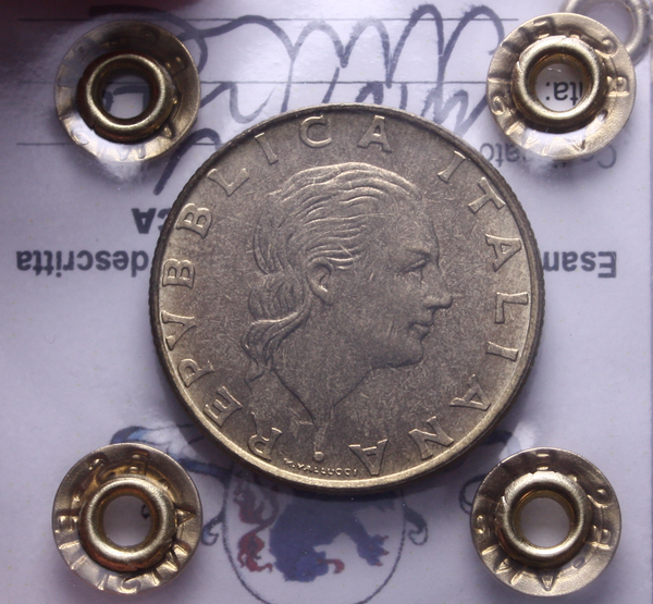 NL* Italia 200 LIRE 1978 MEZZALUNA IN INCUSO RARA QFDC Perizia Filisina Massimo