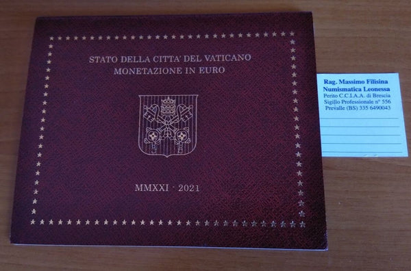 NL* CITTA' DEL VATICANO PAPA FRANCESCO Divisionale 2021 8 valori in euro FDC