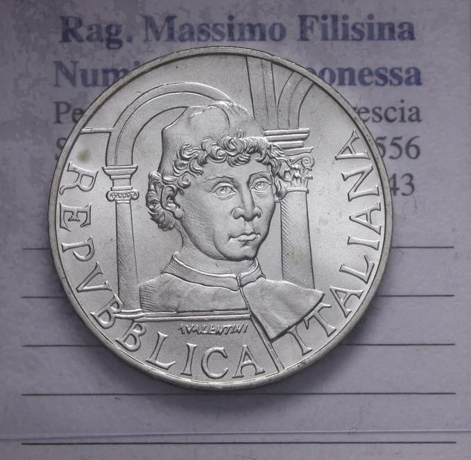 NL*ITALIA 500 Lire Argento 1992 PIERO Della FRANCESCA FDC da Divisionale zecca
