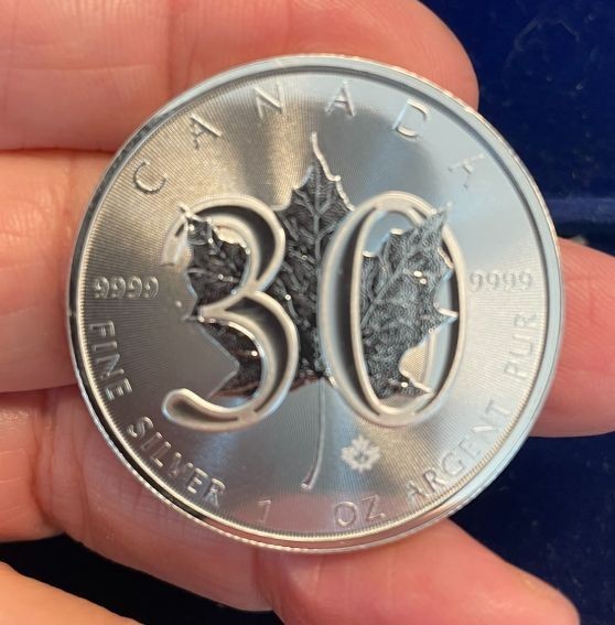 NL* CANADA 5 Dollari argento 2018 ONCIA ARGENTO PURO Foglia Acero Maple leaf OZ