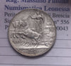 NL* Italy VEIII 1 SILVER LIRA 1913 QUADRIGA VELOCE Superb with luster