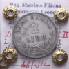 NL* VEII 2 LIRE ARGENTO VALORE 1863 NAPOLI NC BB/SPL Perizia Filisina Massimo
