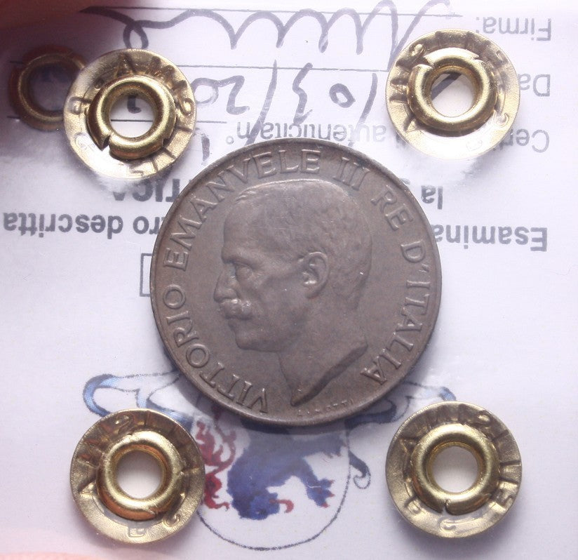 NL*VEIII Italia 5 CENTESIMI SPIGA 1936 QFDC Perizia Filisina Massimo