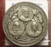 NL* ROME POPE PIUS XI Silver Medal 1937 XVI Busts Michelangelo Leonardo Volta