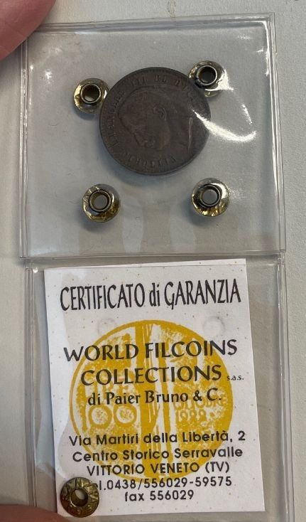 NL* VEIII RE D'ITALIA 2 CENTESIMI VALORE 1907 MOLTO RARA SPL/SPL+ Perizia Paier