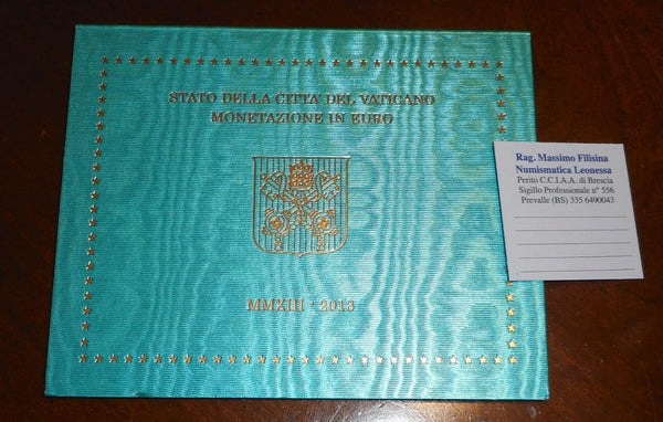 NL* CITTA' DEL Vaticano Papa BENEDETTO XVI 2013 Divisionale 8 Valori FDC set