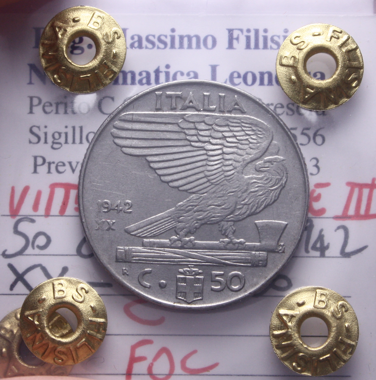 NL* VEIII 50 CENTESIMI IMPERO 1942 XX FDC Perizia Filisina Massimo * 2