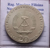NL* D.D.R.  EST GERMANY 20 DM SILVER 1967 WHILEL VON HUMBOLDT FDC - Unc