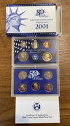 NL* U.S.A Stati Uniti d'America 2001 MINT PROOF SET 10 VALORI STATE Quarters