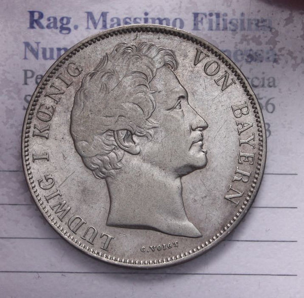 NL* LUDWIG VON BAYERN 1 GULDEN Silver argento 1841 eccellente conservazione
