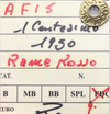 NL* AFIS SOMALIA 1 CENTESIMO 1950 qFDC RAME ROSSO Perizia Rossi Riccardo