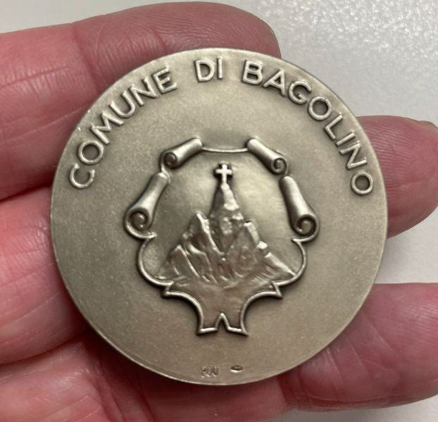 NL* BAGOLINO BS Medaglia argento Centenario battaglia di Montesuello 1866 1966