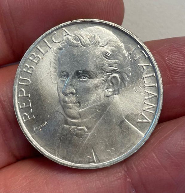 NL* ITALIA 500 Lire Argento 1987 GIACOMO LEOPARDI FDC da Divisionale Zecca