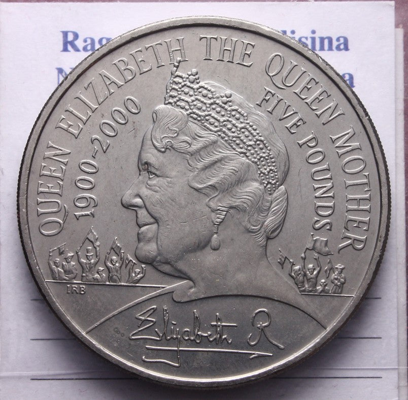 NL* REGNO UNITO ELISABETTA II THE QUEEN MOTHER 5 POUNDS / STERLINE 2000 foto