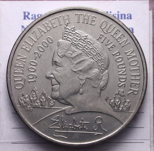 NL* REGNO UNITO ELISABETTA II THE QUEEN MOTHER 5 POUNDS / STERLINE 2000 foto