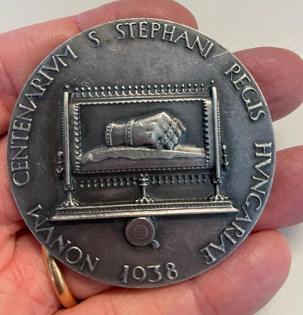 NL* UNGHERIA BUDAPEST MEDAGLIA 34° CONGRESSO EUCARISTICO 1938 Santo Stefano mm90