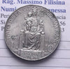 NL* ROMA CITTA' DEL VATICANO Papa PIO XI 10 Lire ARGENTO 1933-34 come da foto