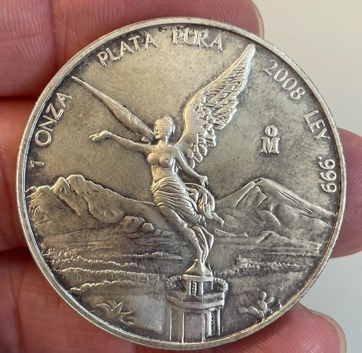 NL* MESSICO MEXICO 1 ONCIA ARGENTO PURO 2008 LIBERTAD 1 Silver Pure OZ * NL