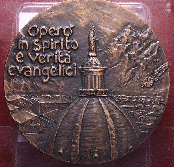 NL* BRESCIA Medaglia Bronzo PADRE OTTORINO MARCOLINI 1897-1978 Medici