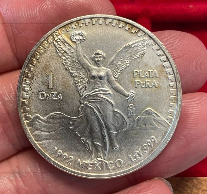 NL* MESSICO MEXICO 1 ONCIA ARGENTO PURO 1992 1 Silver Pure OZ