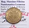 NL* SAVOIA VITTORIO EMANUELE II 20 Lire ORO  1859 TORINO SPL Perizia Filisina M.
