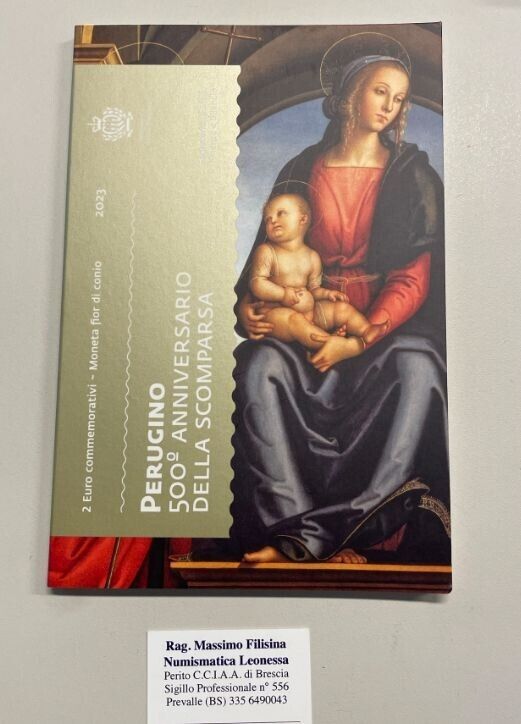 NL* SAN MARINO 2 Euro 2023 IL PERUGINO FDC mint set