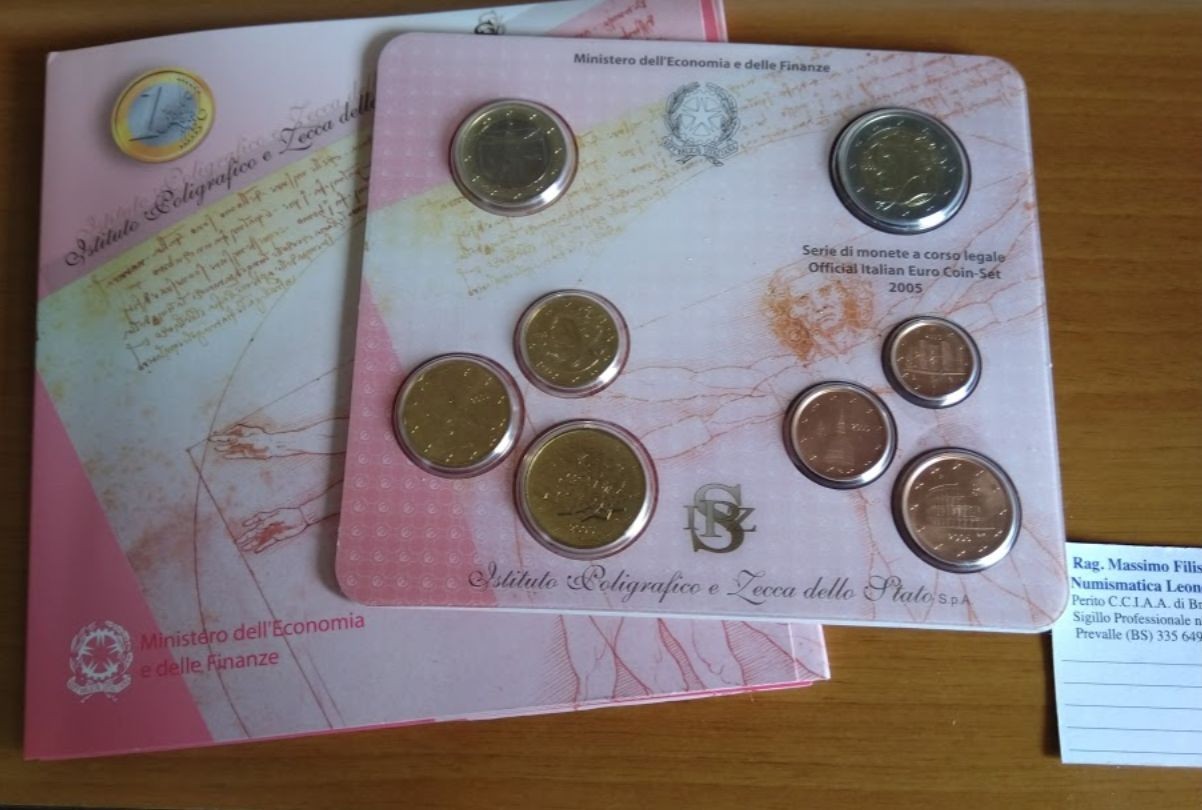 NL* ITALIA Repubblica Divisionale 2005 8 Valori IN EURO  FDC Set zecca