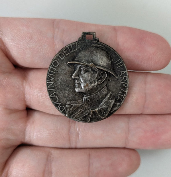 NL* ITALIA Medaglia Argento EMANUELE FILIBERTO DUCA D'AOSTA III  3 ^ ARMATA 1931
