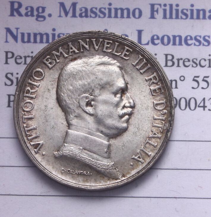 NL* VEIII Italy 1 LIRA SILVER 1917 QUADRIGA BRIOSA SUPER LUSTER AND PATINA