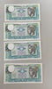 NL* ITALIA Lotto 4 banconote 500 LIRE MERCURIO FDS 14 FEBBRAIO 1974 Consecutive