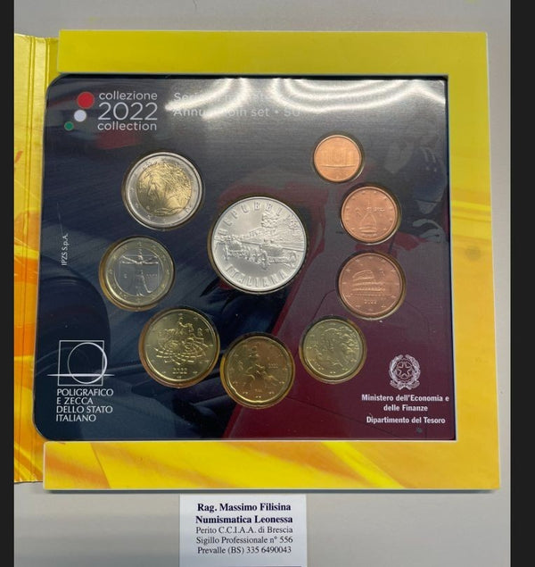 NL* ITALIA Repubblica DIVISIONALE 2022 9 VALORI MONZA 100 FDC set Zecca