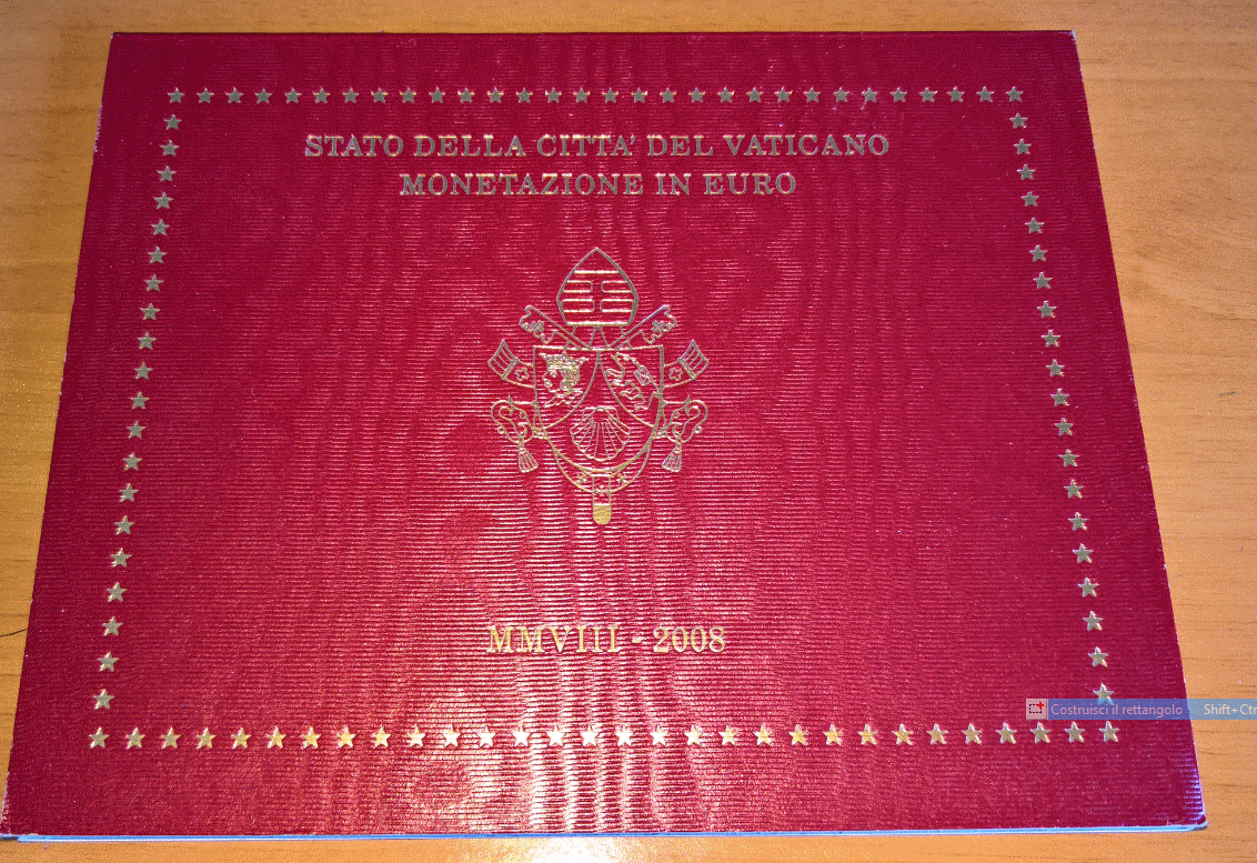 NL* Vaticano Papa BENEDETTO XVI 2008 Divisionale 8 Valori FDC set Zecca