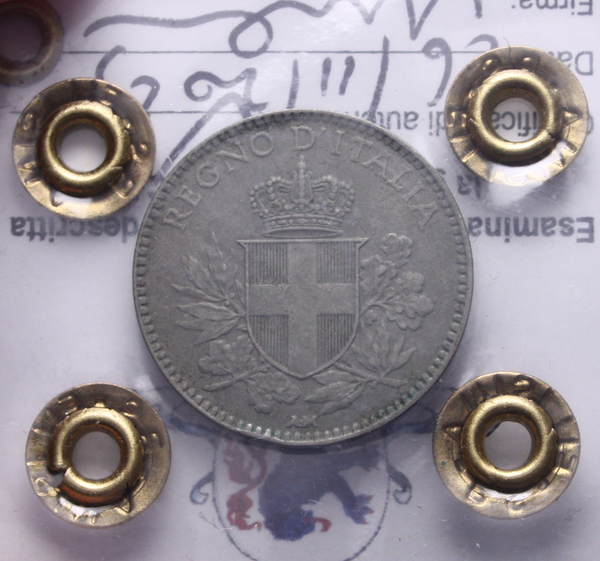 NL* VEIII ITALIA 20 CENTESIMI ESAGONO 1920 C. LISCIO RARO SPL C Perizia Filisina