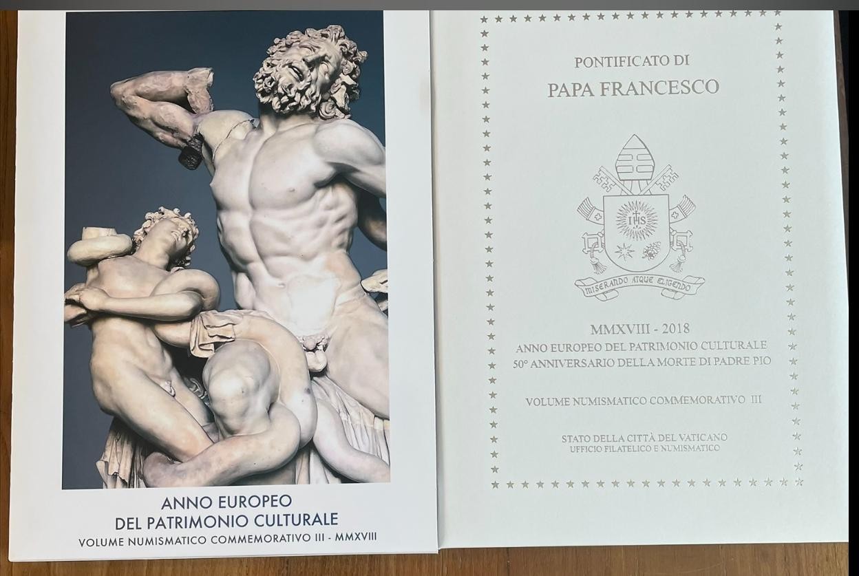 NL*CITTA' DEL VATICANO PAPA FRANCESCO Volume Numismatico 2018 III 2+2 EURO FDC