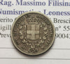 NL* VEII SARDEGNA 50 Centesimi ARGENTO 1860 MILANO NON COMUNE come da foto