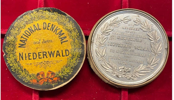 NL* GERMANIA  Medaglia NATIONALE DENKMAR NIEDERWALD 1870/71 Deutschen Volkes