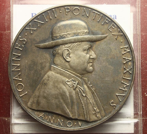 NL* ROME Pope JOHN XXIII Annual Silver Medal 1963 V Loreto and Assisi pat 