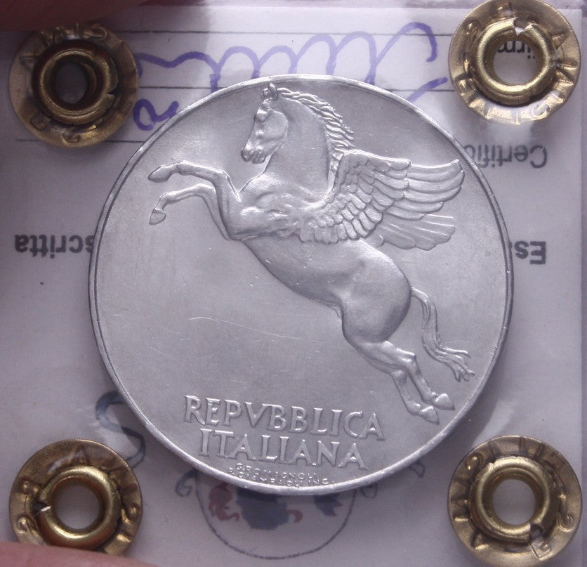 NL* Italia 10 LIRE PEGASO 1950 FDC Perizia Filisina Massimo